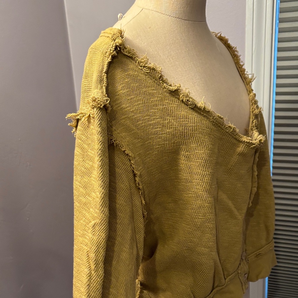 We The Free Olive Button-Down Shirt - Picture 4 of 6